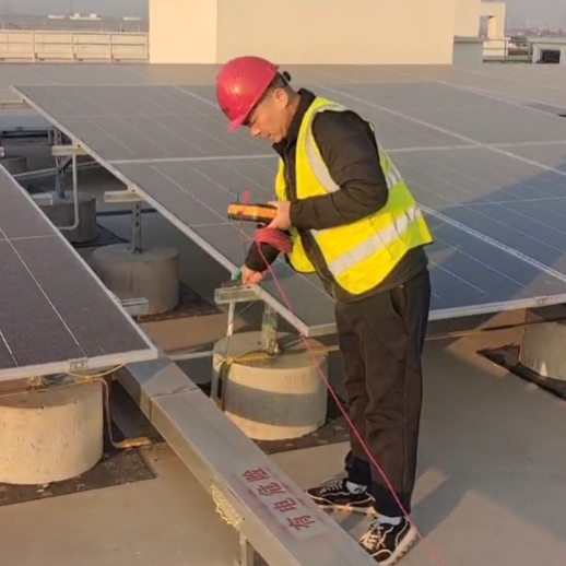 蘇州某半導(dǎo)體公司屋面光伏發(fā)電項目防雷檢測